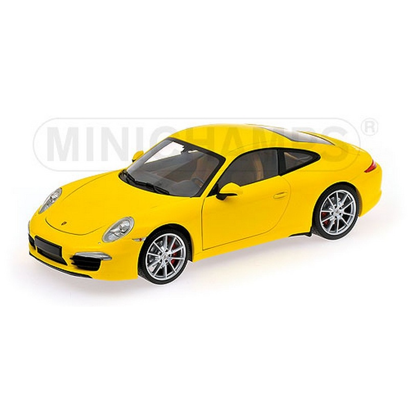 SCALE MODEL COMPATIBLE WITH PORSCHE 911 CARRERA S 991 2011 YELLOW 1:18 MINICHAMPS PM100061021
