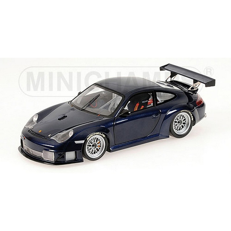 SCALE MODEL COMPATIBLE WITH PORSCHE 911 GT 3 2004 BLUE 1:18 MINICHAMPS PM100046404