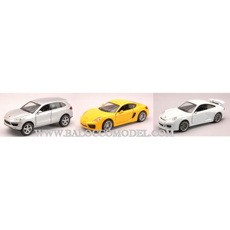 SCALE MODEL COMPATIBLE WITH PORSCHE 911 GTS/CAYMAN 1:32/CAYENNE S II 1:38 NEW RAY NY51293