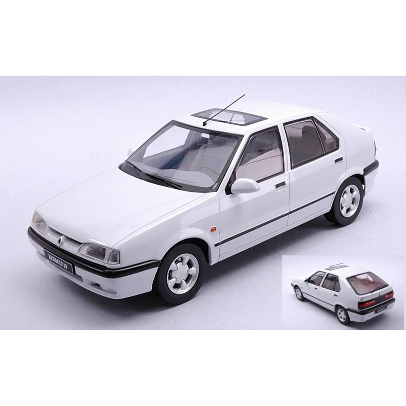 SCALE MODEL COMPATIBLE WITH RENAULT 19 1994 WHITE 1:18 TRIPLE 9 T9-1800454