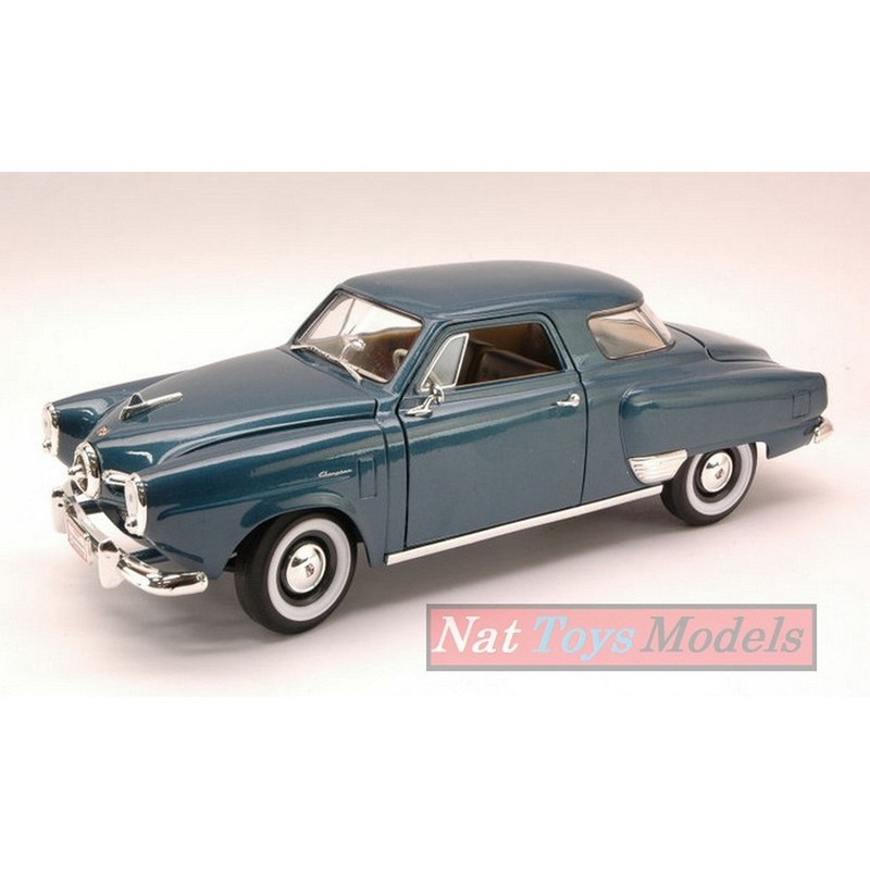 SCALE MODEL COMPATIBLE WITH STUDEBAKER CHAMPION 1950 BLUE 1:18 LUCKY YM92478DB