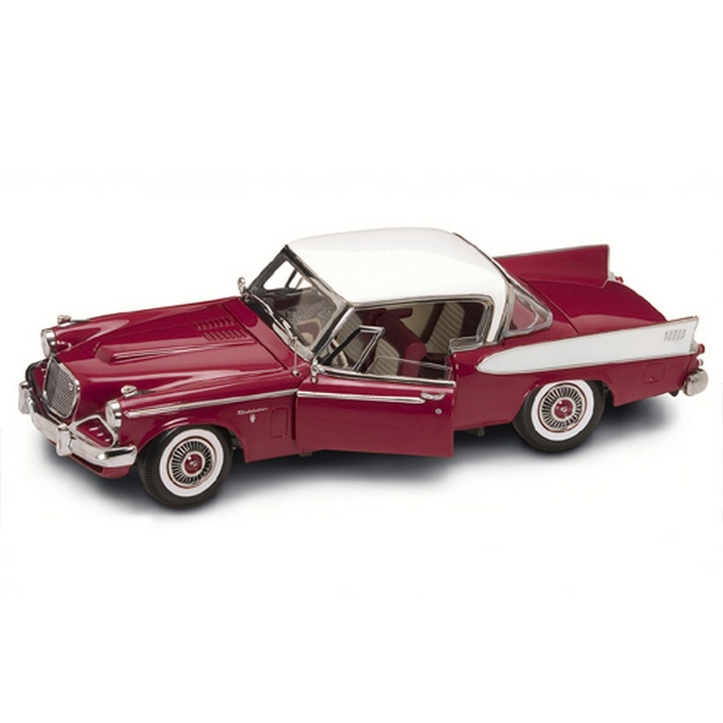 SCALE MODEL COMPATIBLE WITH STUDEBAKER GOLDEN HAWK 1958 RED 1:18 YAT MING YM20018R