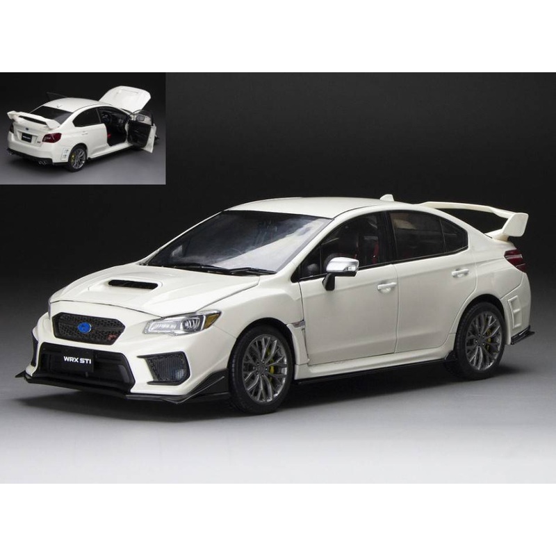 SCALE MODEL COMPATIBLE WITH SUBARU WRX CHALLENGE PACKAGE 2018 CRYSTAL WHITE PEARL 1:18 SUNSTAR SS5556