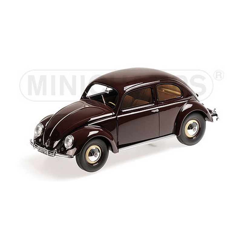 SCALE MODEL COMPATIBLE WITH VW 1200 1949 BROWN 1:18 MINICHAMPS PM107054002