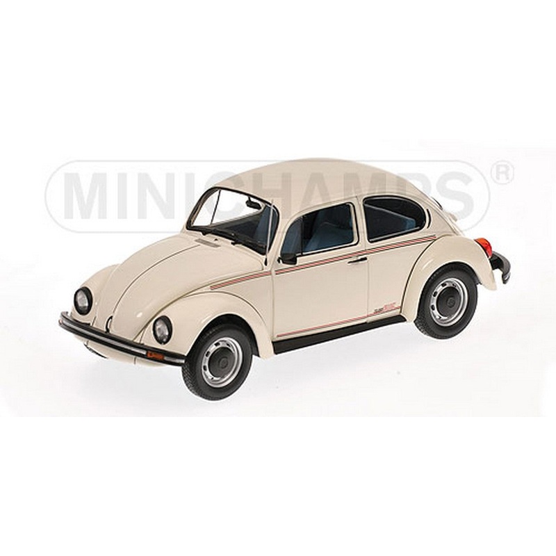 SCALE MODEL COMPATIBLE WITH VW 1200 1983 JEANS BUG WHITE 1:18 MINICHAMPS PM150057101