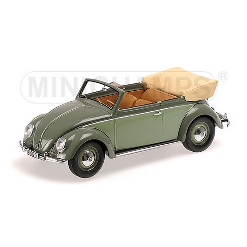SCALE MODEL COMPATIBLE WITH VW 1200 CABRIOLET 1949 GREEN 1:18 MINICHAMPS PM107054130