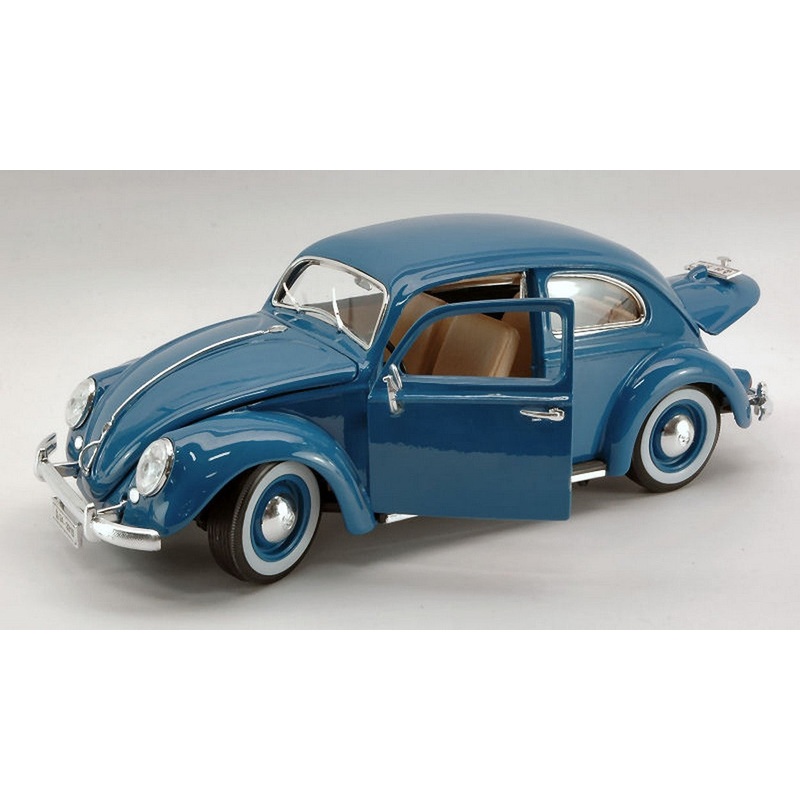 SCALE MODEL COMPATIBLE WITH VW KAFER BEETLE 1955 BLUE 1:18 BURAGO BU12029BL