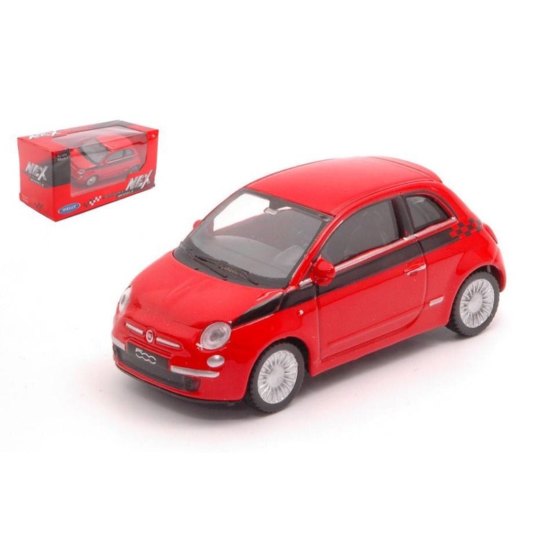 SCALE MODEL COMPATIBLE WITH 500 2007 RED 1:43 WELLY WE38507D DIE CAST