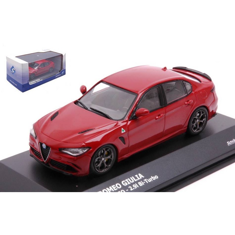 SCALE MODEL COMPATIBLE WITH ALFA ROMEO GIULIA QUADRIFOGLIO 2019 RED 1:43 SOLID SL4313103