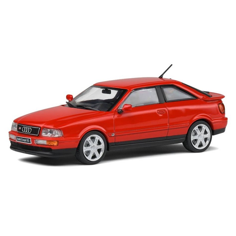 SCALE MODEL COMPATIBLE WITH AUDI COUPE S2 1992 LAZER RED 1:43 SOLID SL4312201