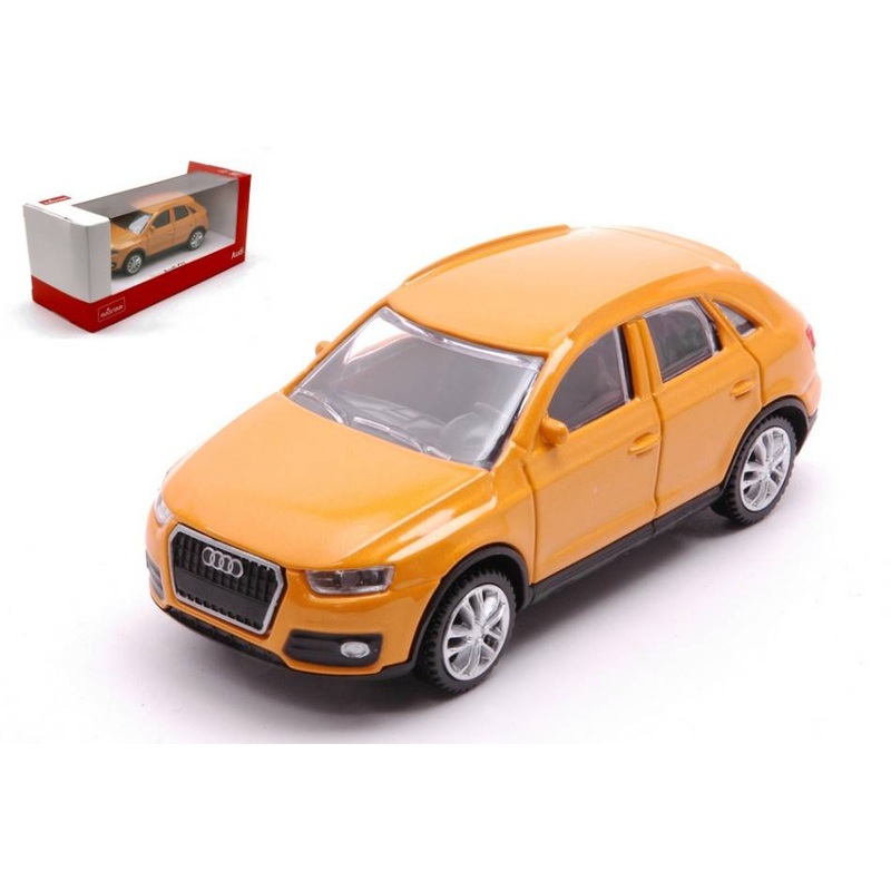 SCALE MODEL COMPATIBLE WITH AUDI Q3 ORANGE 1:43 RASTAR RAT58300O DIE CAST