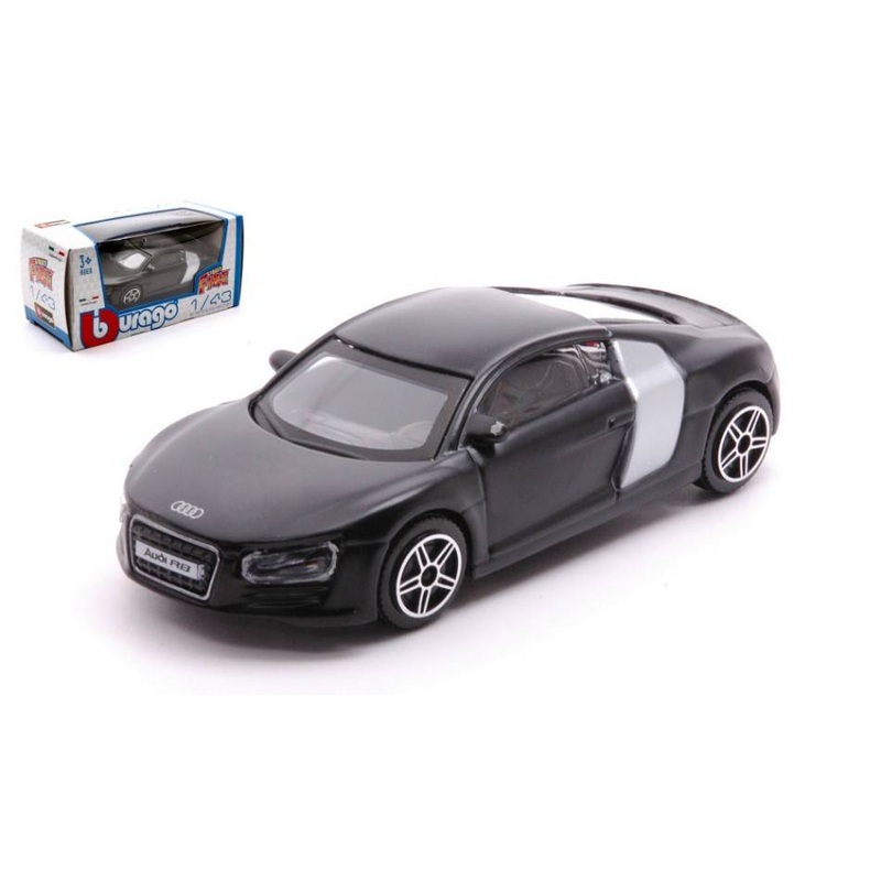 SCALE MODEL COMPATIBLE WITH AUDI R8 2009 BLACK 1:43 BURAGO BU30158Z MODEL