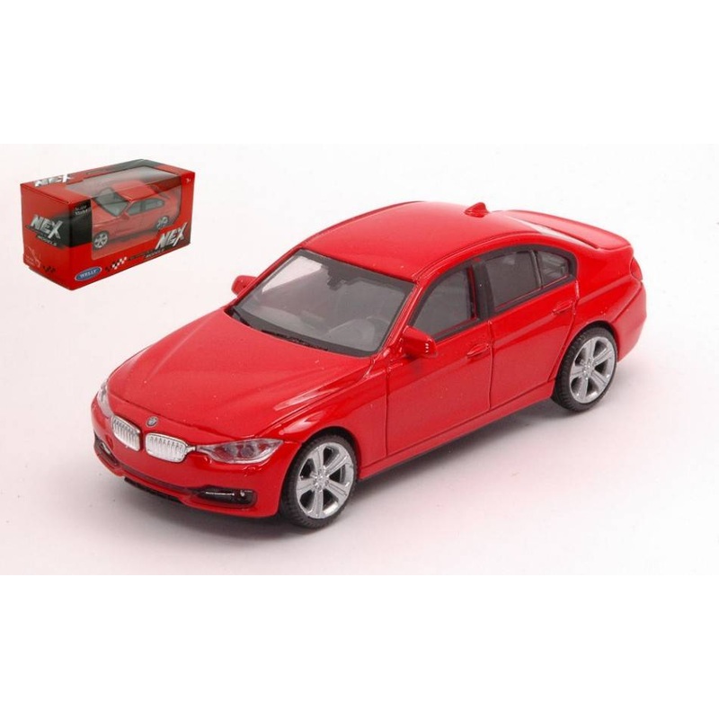 SCALE MODEL COMPATIBLE WITH BMW 335i RED 1:43 WELLY WE38509F DIE CAST