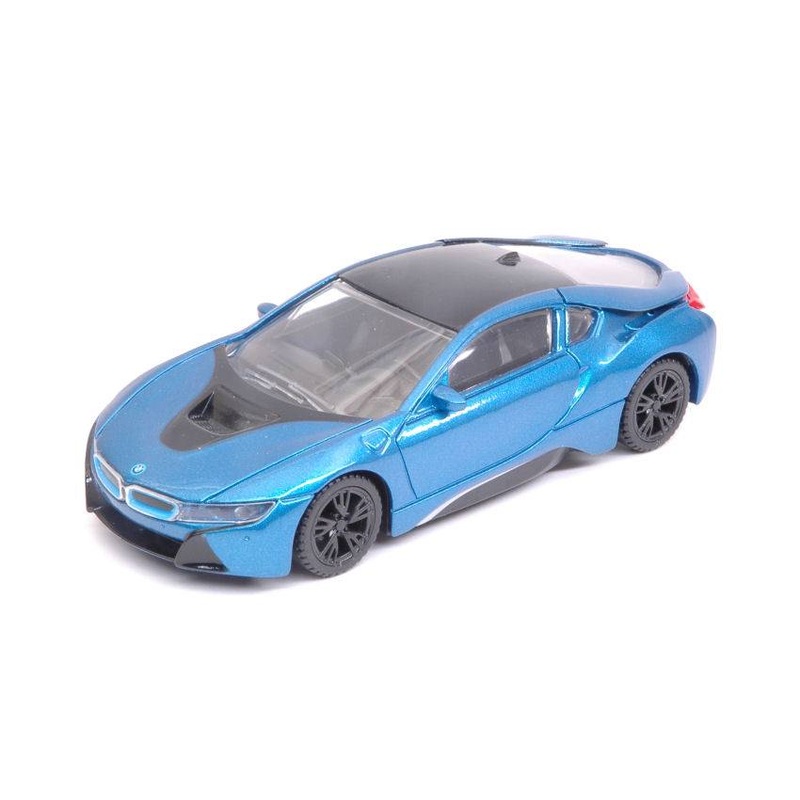 SCALE MODEL COMPATIBLE WITH BMW i8 2015 METALLIC BLUE 1:43 RASTAR RAT58400B