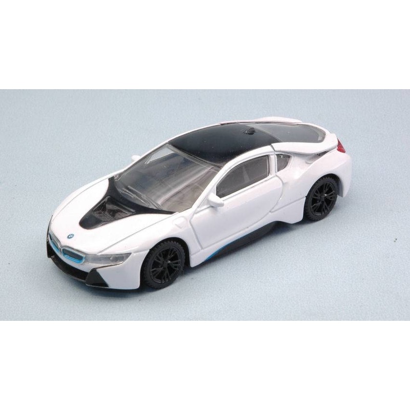SCALE MODEL COMPATIBLE WITH BMW i8 2015 WHITE 1:43 RASTAR RAT58400W MODEL