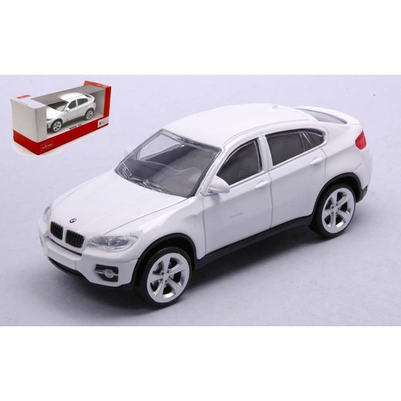 SCALE MODEL COMPATIBLE WITH BMW X6 WHITE 1:43 RASTAR RAT33700W DIE CAST