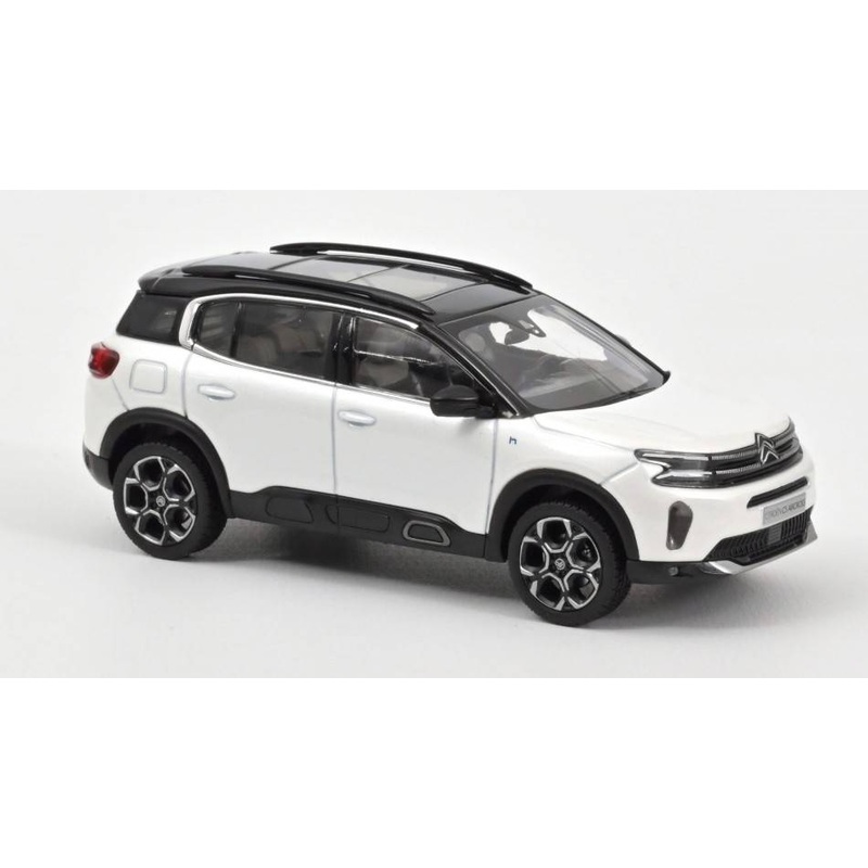 SCALE MODEL COMPATIBLE WITH CITROEN C5 AIRCROSS 2022 PEARL WHITE & BLACK 1:43 NOREV NV155564