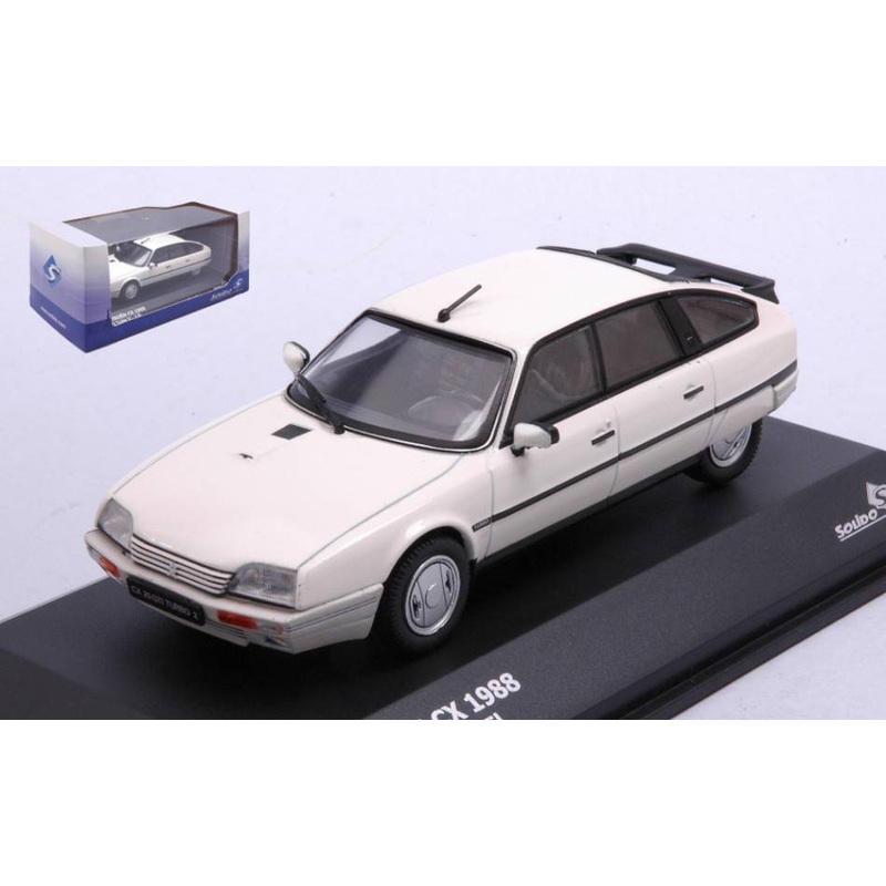 SCALE MODEL COMPATIBLE WITH CITROEN CX 2400 GTi TURBO 2 1990 WHITE 1:43 SOLID SL4311703