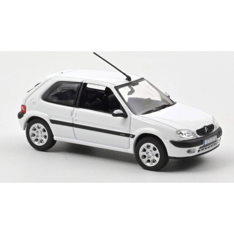 SCALE MODEL COMPATIBLE WITH CITROEN SAXO VTS 2000 WHITE 1:43 NOREV NV155159