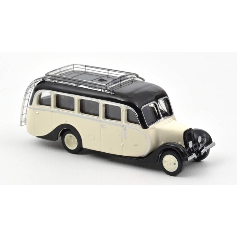 SCALE MODEL COMPATIBLE WITH CITROEN U23 AUTOCAR 1947 CREAM & BLACK 1:87 NOREV NV159924
