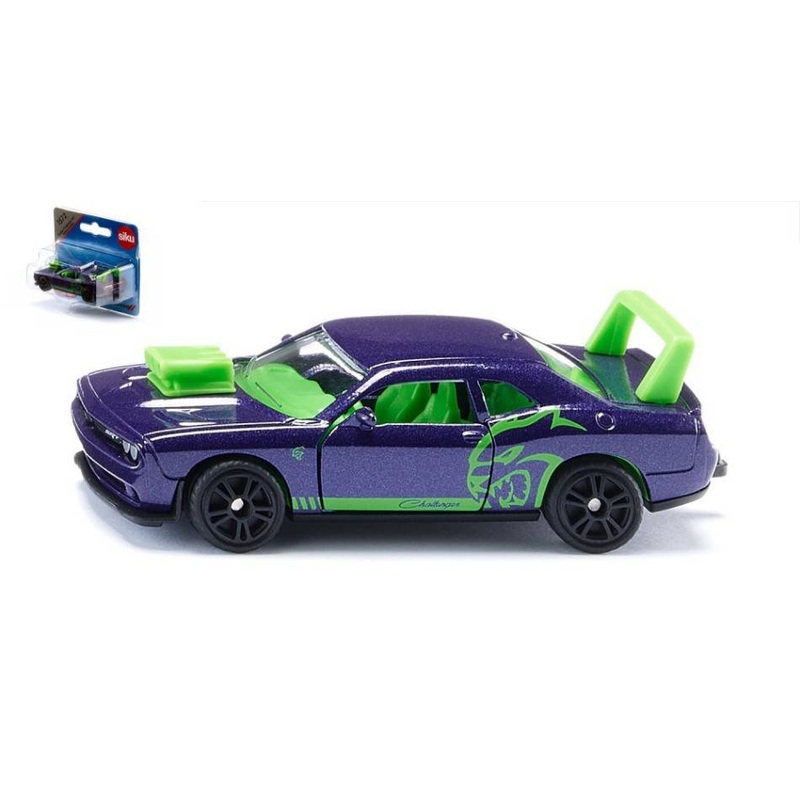 SCALE MODEL COMPATIBLE WITH DODGE CHALLENGER SRT HELLCAT CUSTOM BLISTER 81x35x23 SIKU SK1572