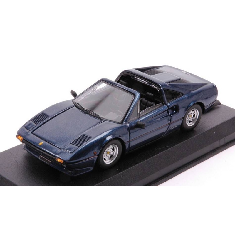 SCALE MODEL COMPATIBLE WITH FERRARI 308 GTS 1982 BLUE SERA MET.1:43 BEST MODEL BT9841