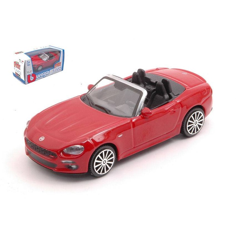 SCALE MODEL COMPATIBLE WITH FIAT 124 SPIDER RED 1:43 BURAGO BU30424R