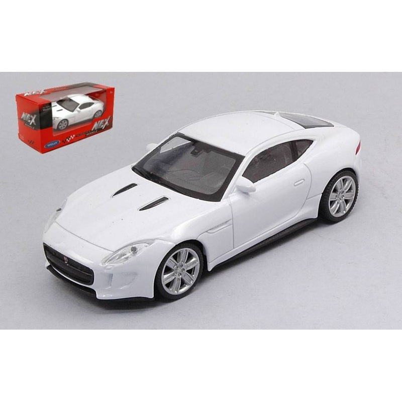 SCALE MODEL COMPATIBLE WITH JAGUAR F-TYPE COUPE' WHITE 1:43 WELLY WE39556L