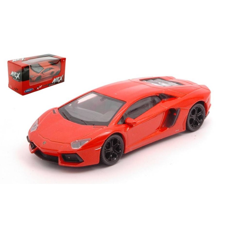 SCALE MODEL COMPATIBLE WITH LAMBORGHINI AVENTADOR COUPE' ORANGE 1:43 WELLY WE39556E