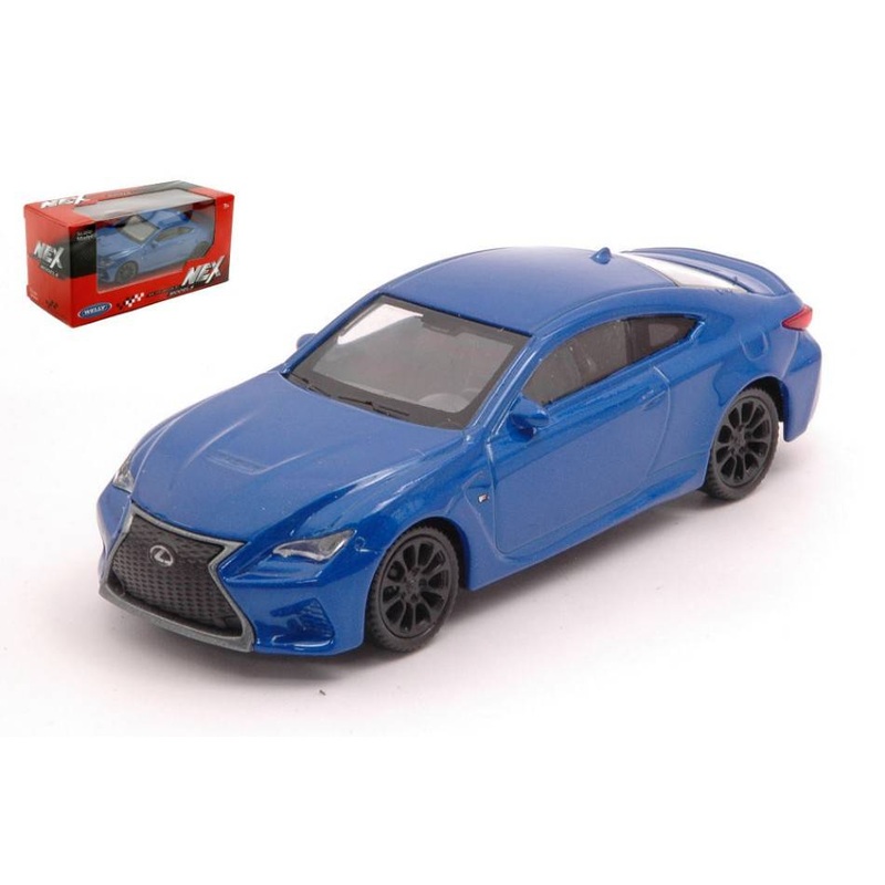 SCALE MODEL COMPATIBLE WITH LEXUS RC F BLUE 1:43 WELLY WE39556A DIE CAST
