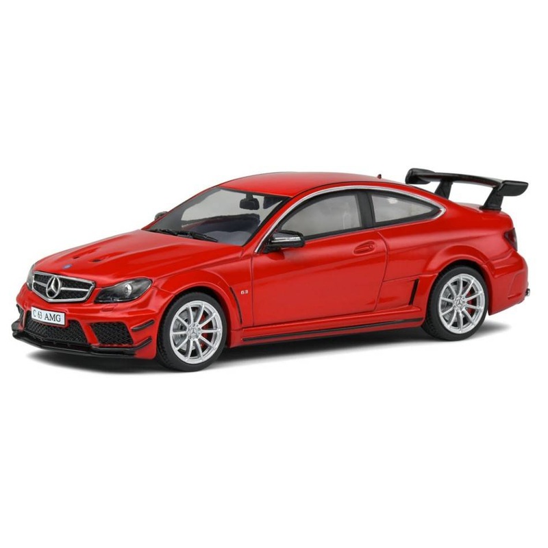 SCALE MODEL COMPATIBLE WITH MERCEDES C63 AMG BLACK SERIES 2012 FIRE OPAL RED 1:43 SOLID SL4311602