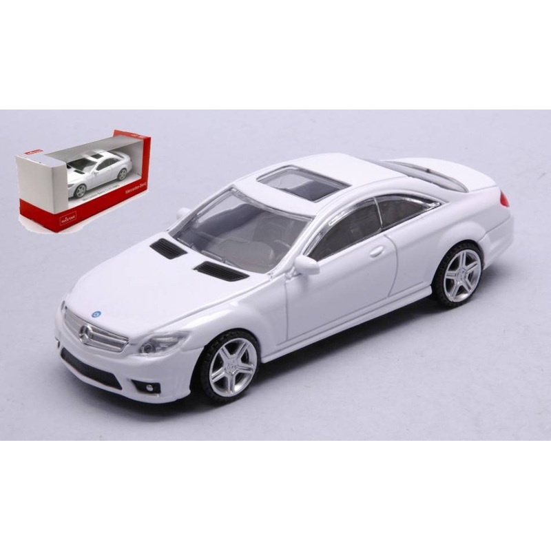 SCALE MODEL COMPATIBLE WITH MERCEDES CL63 AMG WHITE 1:43 RASTAR RAT34300W