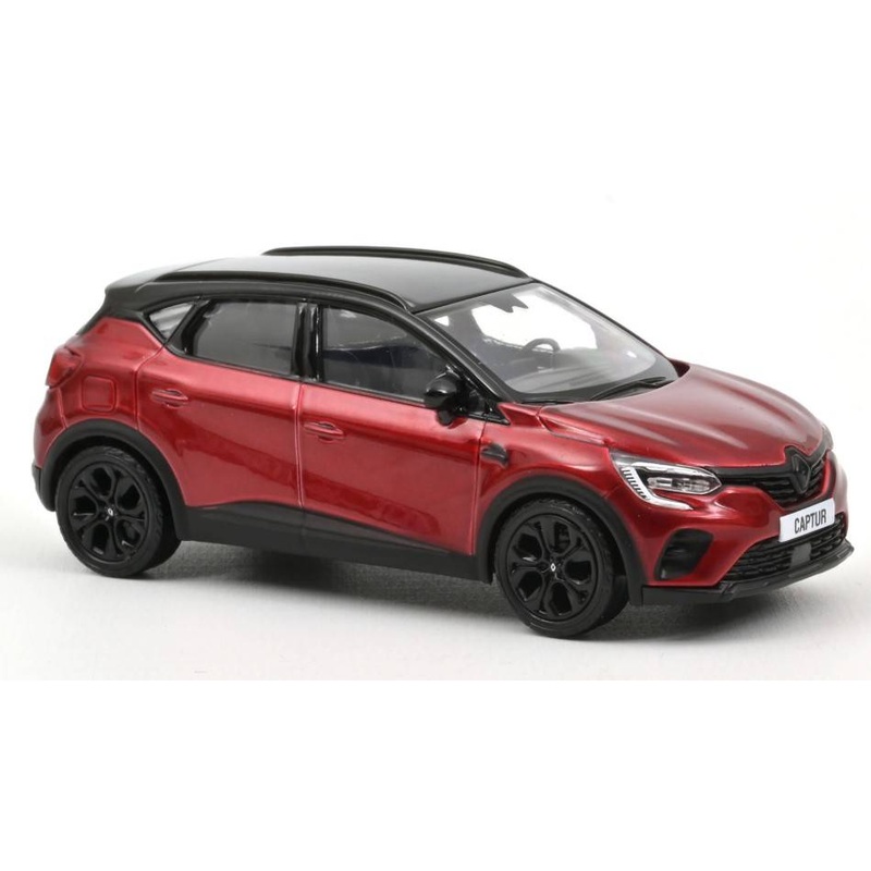 SCALE MODEL COMPATIBLE WITH RENAULT CAPTUR RIVE GAUCHE 2022 FLAME RED & BLACK 1:43 NOREV NV517769