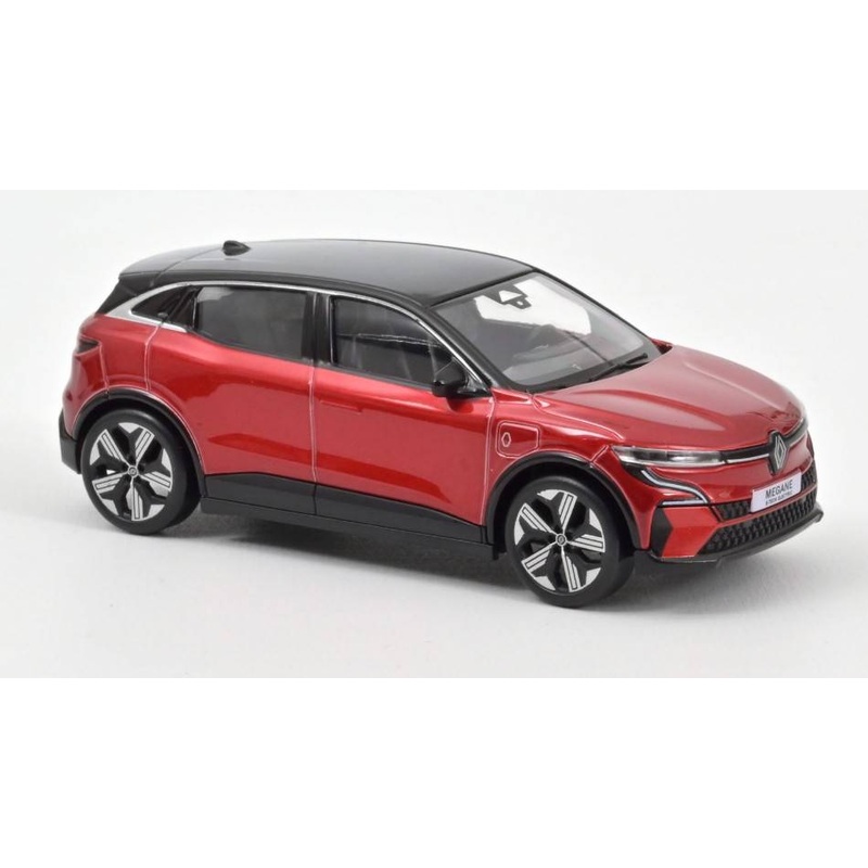 SCALE MODEL COMPATIBLE WITH RENAULT MEGANE E-TECH 100% ELECTRIC 2022 FLAME RED & BLACK 1:43 NOREV NV517921