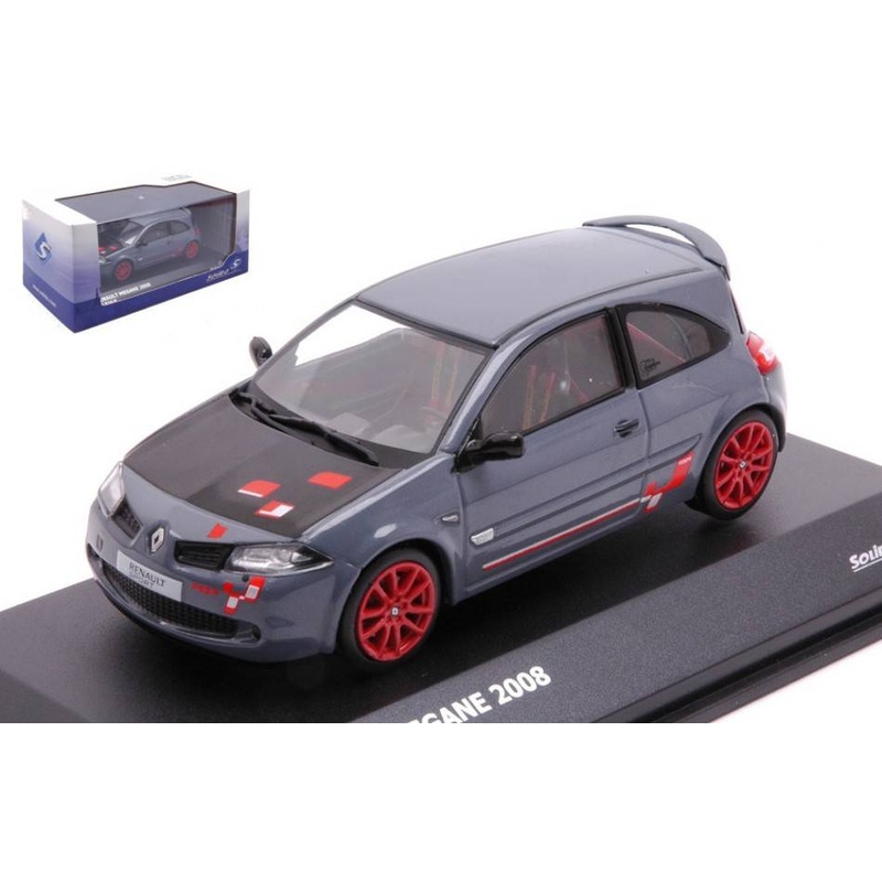 SCALE MODEL COMPATIBLE WITH RENAULT MEGANE R26-R 2009 GREY/RED 1:43 SOLID SL4310203