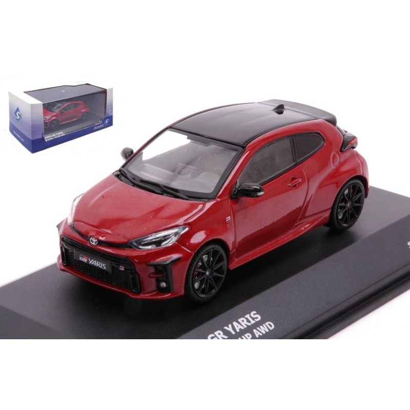 SCALE MODEL COMPATIBLE WITH TOYOTA YARIS GR 2020 KARMINA RED 1:43 SOLID SL4311102