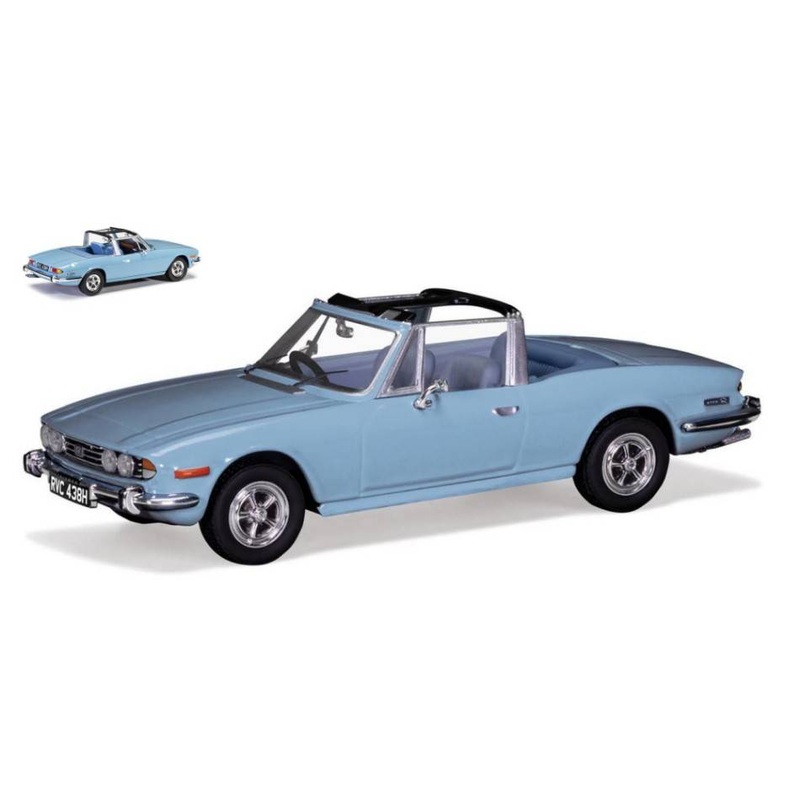 SCALE MODEL COMPATIBLE WITH TRIUMPH STAG MK1 LD17 LIGHT BLUE 1:43 VANGUARDS VA10117