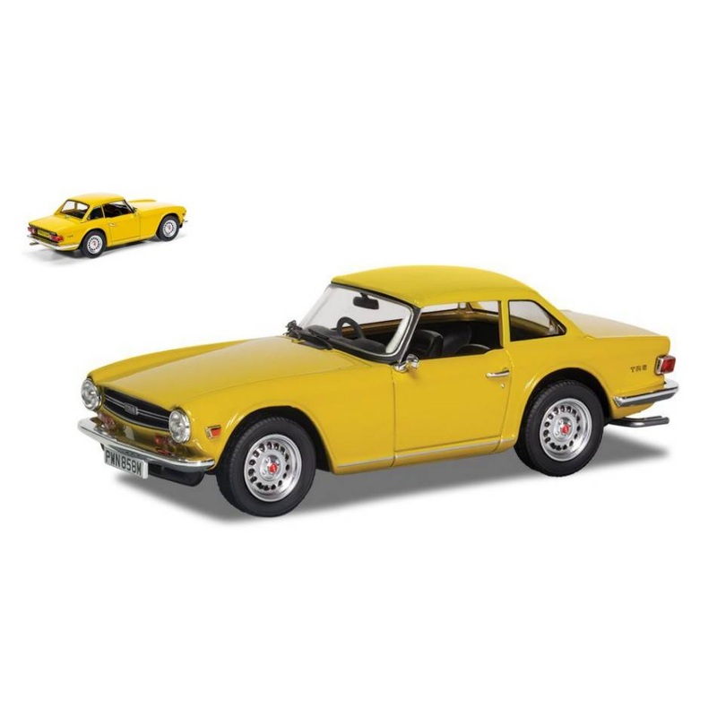 SCALE MODEL COMPATIBLE WITH TRIUMPH TR6 HARD TOP YELLOW 1:43 VANGUARDS VA14702