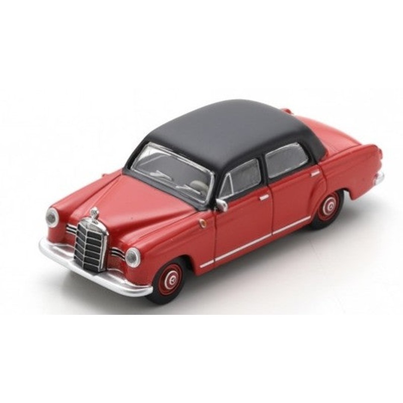 MODELLINO Schuco MERCEDES 180 PONTON RED/BLACK DIE CAST 1:64 MODEL SCALE SH452037300 250506
