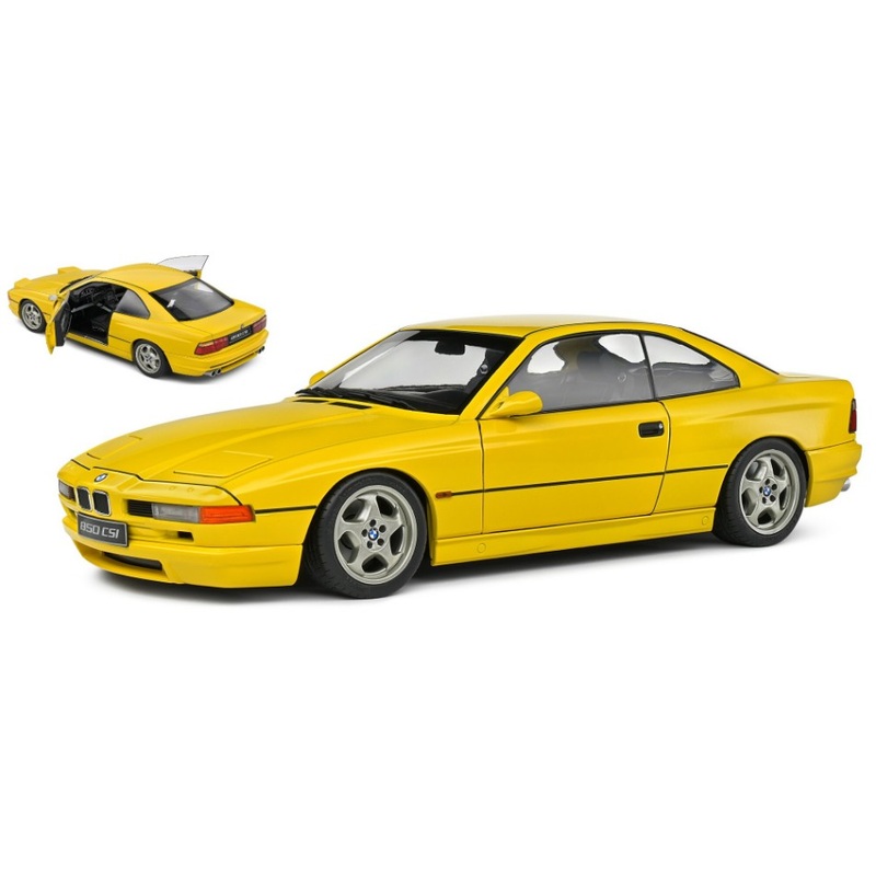 MODELLINO Solido BMW 8-SERIES 850 CSi (E31) COUPE 1992 YELLOW 1:18 MODEL SCALE SL1807005 250506
