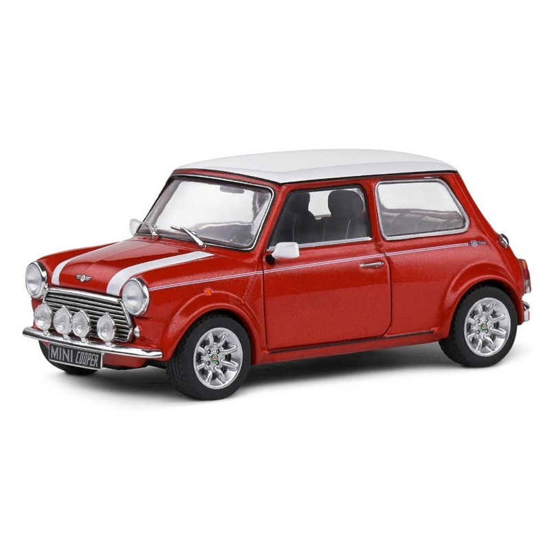 MODELLINO Solido MINI COOPER S 1997 RED/WHITE 1:43 MODEL SCALE SL4316603 250506