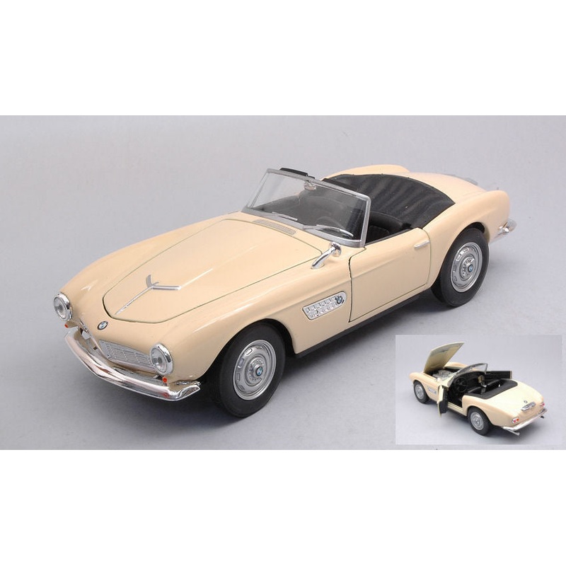 MODELLINO Welly BMW 507 LIGHT BEIGE CANOPY OPEN 1:24 MODEL SCALE WE24097CCR 250506