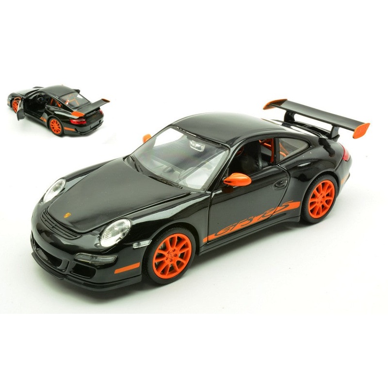 MODELLINO Welly PORSCHE 911 (997) GT 3 RS 2006 BLACK 1:24 MODEL SCALE WE4328 250506