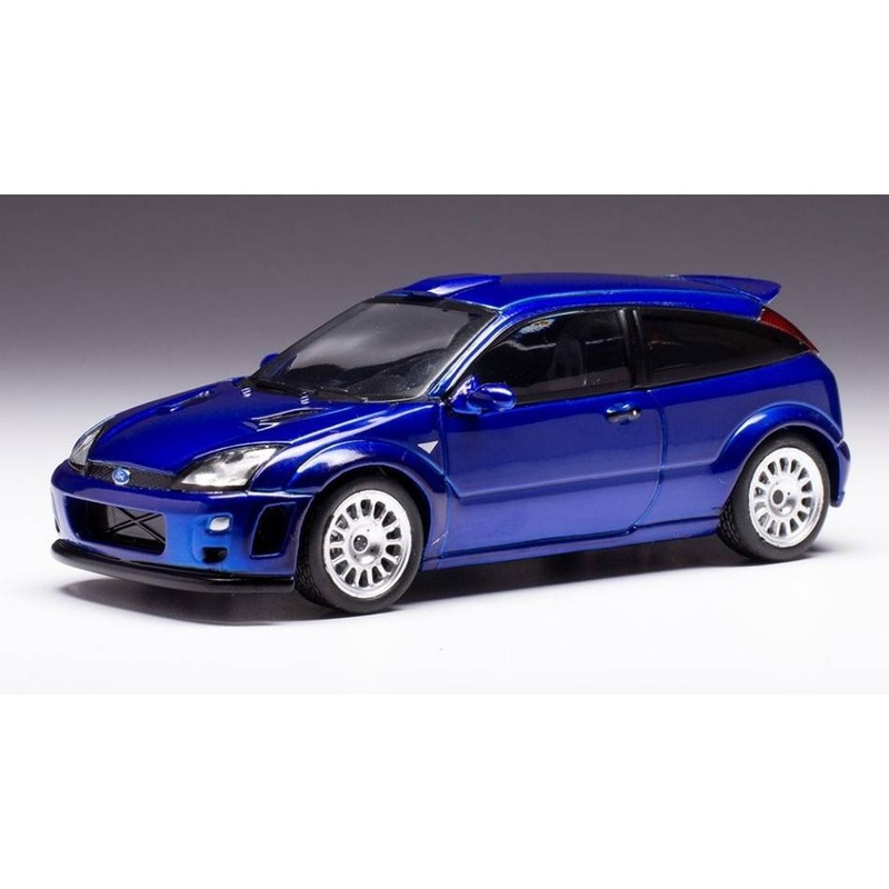 SCALE MODEL COMPATIBLE WITH FORD FOCUS RS 1999 MET.BLUE 1:43 IXO MODEL CLC467