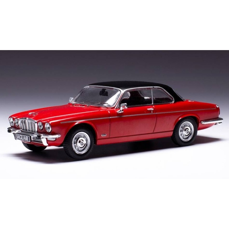 SCALE MODEL COMPATIBLE WITH JAGUAR XJ12 C 1976 RED/BLACK 1:43 IXO MODEL CLC486