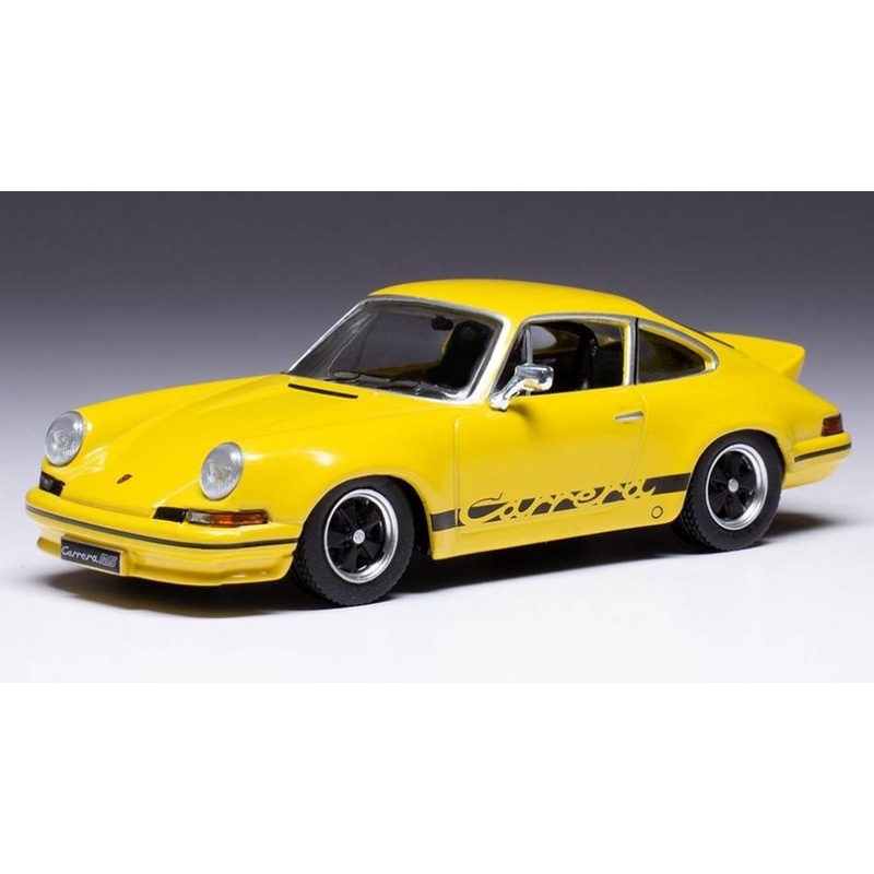 SCALE MODEL COMPATIBLE WITH PORSCHE 911 CARRERA RS 2.7 1973 YELLOW BLACK MAGIC 1:43 IXO MODEL CLC492