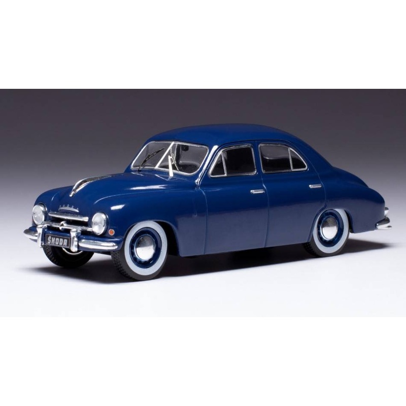 SCALE MODEL COMPATIBLE WITH SKODA 1200 1952 BLUE 1:43 IXO MODEL CLC496