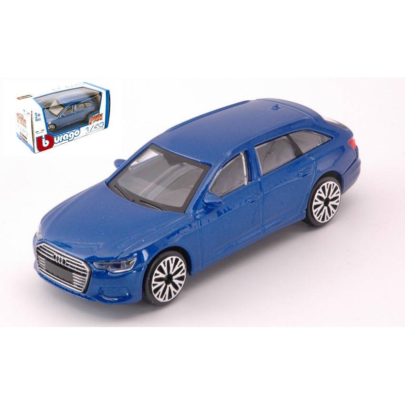 SCALE MODEL COMPATIBLE WITH AUDI A6 AVANT BLUE 1:43 BURAGO BU30398B MODEL
