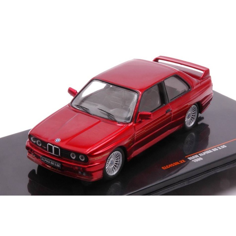 SCALE MODEL COMPATIBLE WITH BMW ALPINA B6 3.5S 1989 MET.RED 1:43 IXO MODEL CLC453