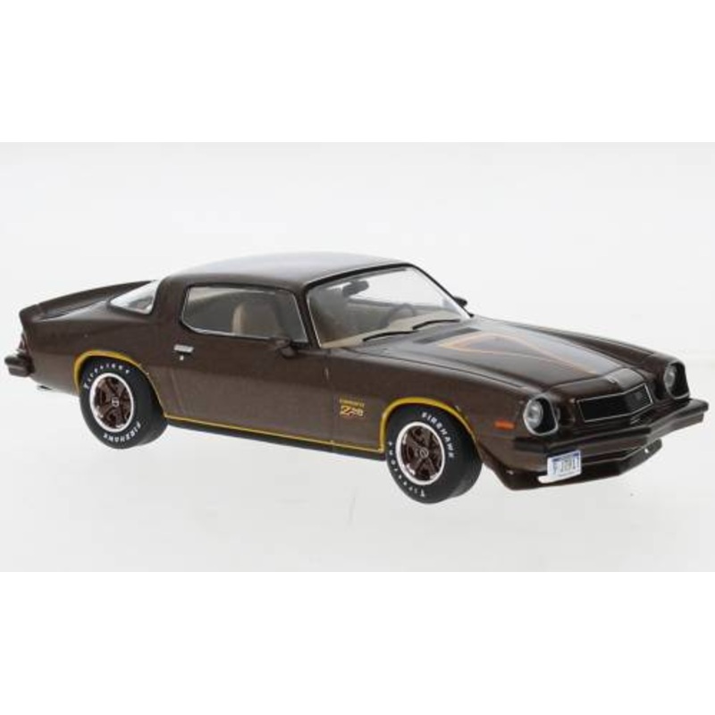 SCALE MODEL COMPATIBLE WITH CHEVROLET CAMARO Z28 1977 MET.BROWN 1:43 IXO MODEL CLC413